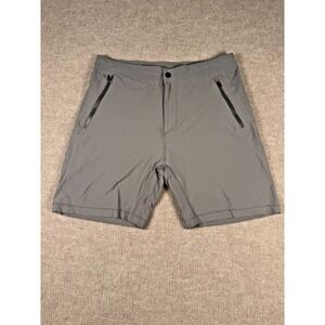 Mack Weldon, 4-Way Stretch Active Gray‎ Performance Shorts, Men's L w/Drawstring
